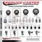Service Caster 3.5'' Maroon Poly Wheel Swivel 7/16'' Grip Ring Stem Caster Set, 4PK SCC-GR20S3514-PPUB-MRN-716138-4 - alternate 3